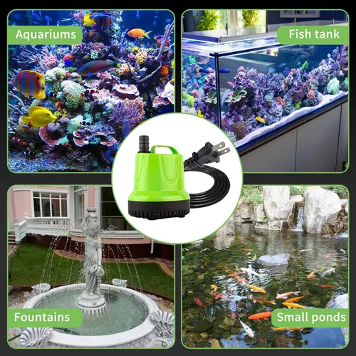 Miniatura 7 de Bomba de agua sumergible de 25 W para acuario, estanque, drenaje de piscina, tanque de peces, pequeña bomba de cambio de agua, mini bomba