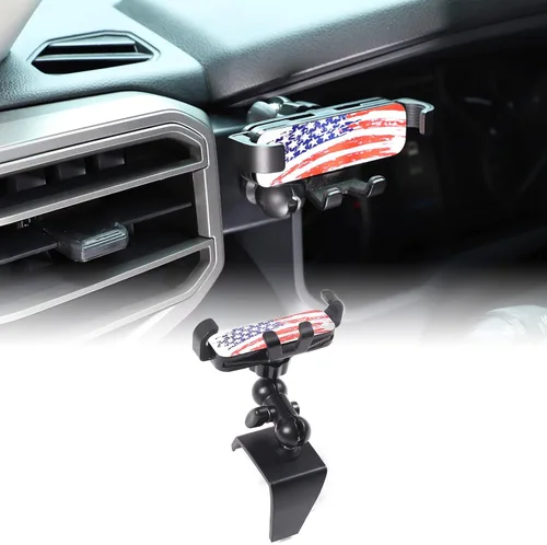 Miniatura 9 de CHEAYAR Soporte de teléfono para automóvil compatible con Toyota Tundra/Sequoia 2022-2023, soporte para teléfono de automóvil, soporte de teléfono