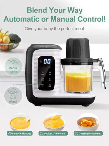 Miniatura 7 de MOMYEASY Procesador de Alimentos para Bebés, Procesador Multifunción Picador Triturador, Vaporizador de Alimentos para Bebés y Licuadora de Puré