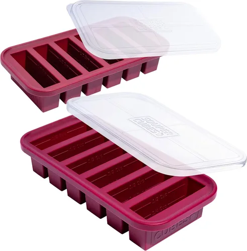 Miniatura 13 de Souper Cubes - Molde de silicona para congelador de 1/2 taza, perfecto para almacenar sopas, salsas, jugos, postres, preparación de batidos y más