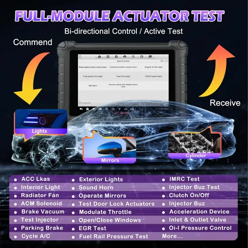Miniatura 3 de Autel Escáner, escáner para carros en español, Autel MX900 con MV108, escáner OBD2, más de 40 reinicios, compatible con CAN FD/Do IP, todos