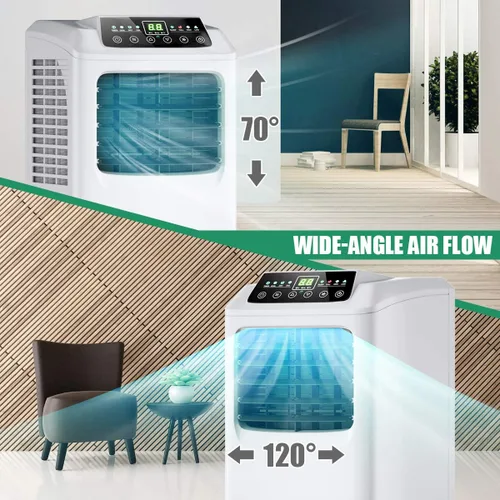 Miniatura 5 de Aire acondicionado portátil fácil de enfriar unidad de aire acondicionado 3 en 1 con deshumidificador, modos de ventilador, control remoto, kit