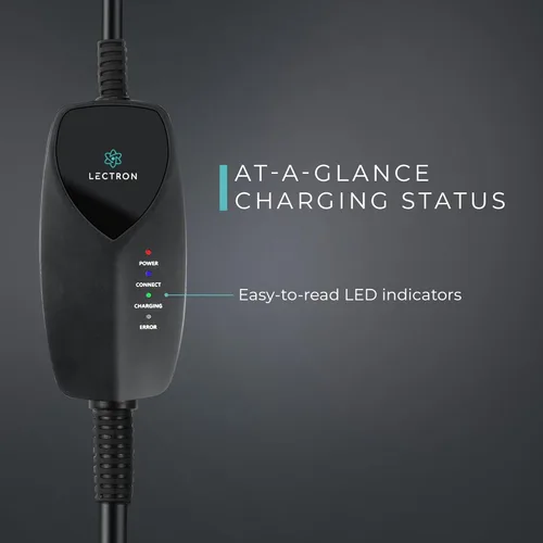 Miniatura 5 de Lectron Cargador Tesla de Nivel 1 (WiFi) con Control de Aplicación – 12 Amperios, 120V, Enchufe NEMA 5-15, Cable de Extensión de 16 pies, Conector