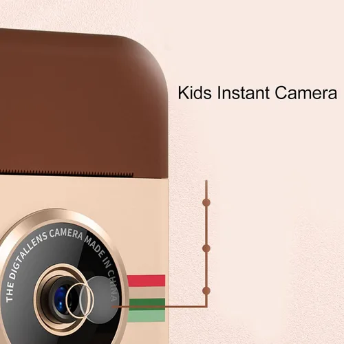 Miniatura 5 de Cámara de impresión instantánea para niños, cámara instantánea HD de 2.4 pulgadas 1080P con impresión fotográfica HD con 6 rollos de papel