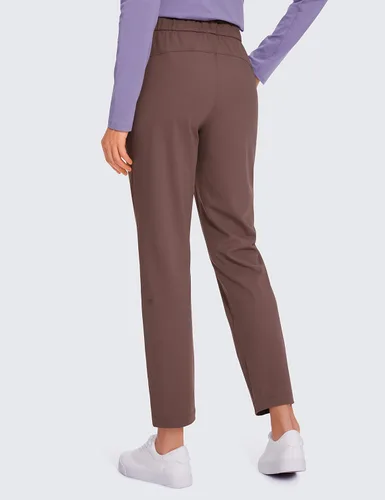 Miniatura 2 de CRZ YOGA Pantalones de golf elásticos en 4 direcciones para mujer, pantalones de golf de 78 tobillos, pantalones de trabajo, yoga, viajes, casual