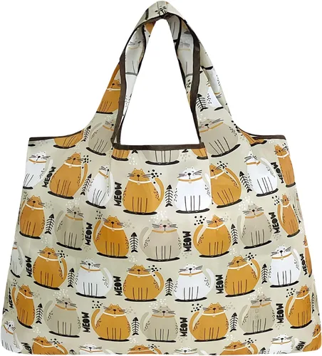 Miniatura 3 de allydrew Large Foldable Tote Nylon Reusable Grocery Bags