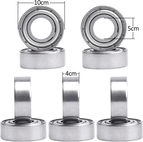 Miniatura 2 de 10 rodamientos de bolas a control remoto para coches RC Rock Crawler camiones, buggies modelos piezas de repuesto (0.197 x 0.394 x 0.157 in)