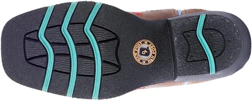 Miniatura 7 de Dan Post Botas Niños Niñas Starlett Punta Cuadrada Botas De Vestir Mid Calf - Marrón
