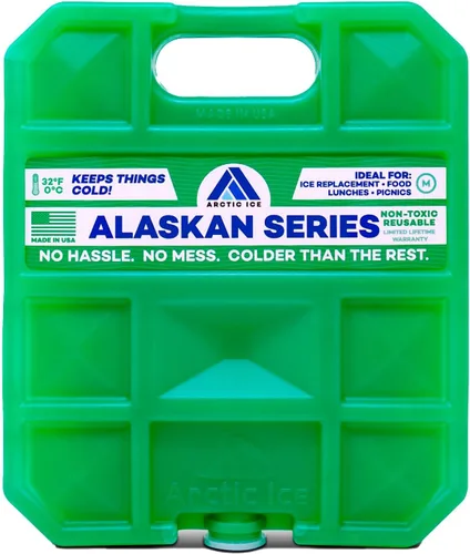 Arctic Ice Bolsa de hielo reutilizable de larga duración de la serie Alaskan, se congela a 32 ° Fahrenheit, mantiene los alimentos y bebidas frescos