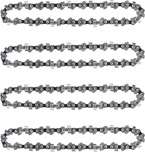 Miniatura 10 de Accesorios de repuesto de cadena de motosierra de 6 pulgadas, 4 cadenas de sierra de cadena para motosierra eléctrica portátil inalámbrica
