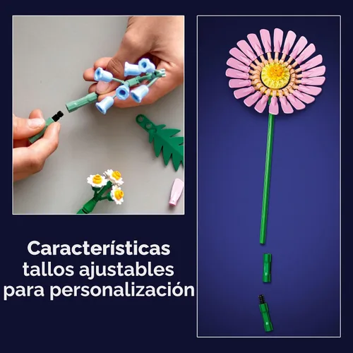 Miniatura 5 de LEGO Botanicals - Juguete de construcción de ramo pequeño soleado – Arreglo floral de bricolaje para niñas y niños, a partir de 9 años, regalo