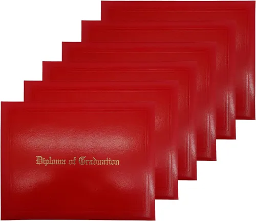 Miniatura 40 de GraduationMall Cubierta impresa para diploma para certificado 8.5 x 11 pulgadas, real, paquete de 1