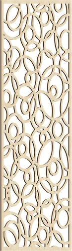 Miniatura 147 de Latrobe Paneles de pared decorativos de madera con calado, 9 3/8 pulgadas de ancho x 24 3/8 pulgadas de alto x 3/8 de alto, roble rojo rojo (Red Oak)