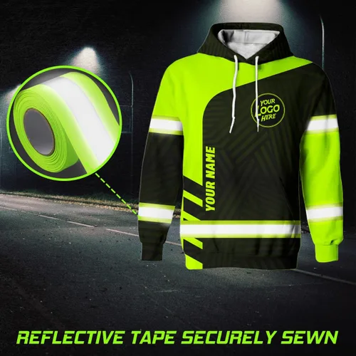 Miniatura 3 de Uniform Company - Polo reflectante de alta visibilidad para hombres y mujeres, polo de seguridad, ropa de trabajo para trabajadores Sudadera