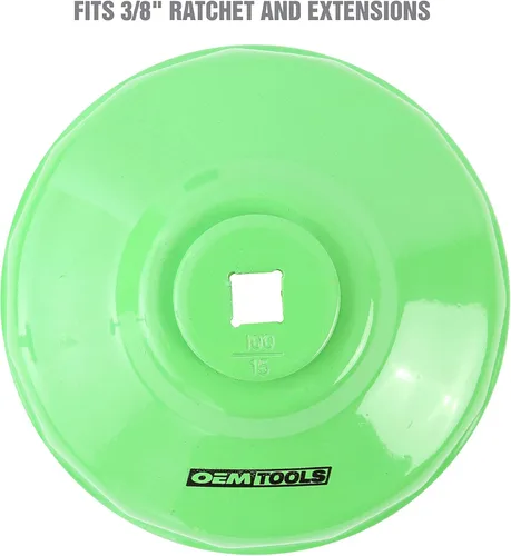 Miniatura 8 de OEMTOOLS 87151 Juego de llaves para filtro de aceite de 10 piezas, juego de extracción de filtro de aceite para trinquete de 3/8 pulgadas para una