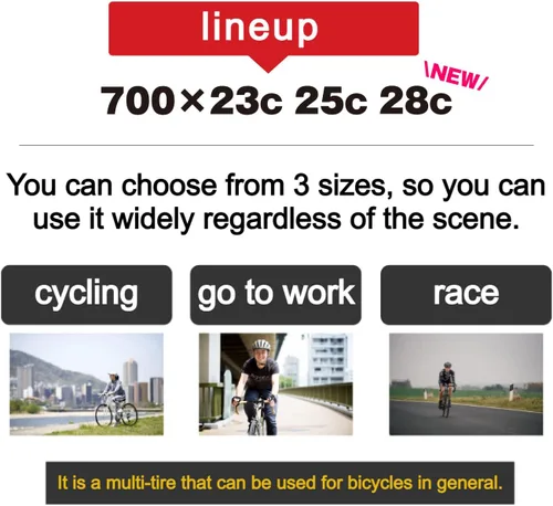 Miniatura 4 de Neumático para Bicicleta de Carretera GORIX 700×23C 25c 28C 32c 35c para Ciclismo (Gtoair)