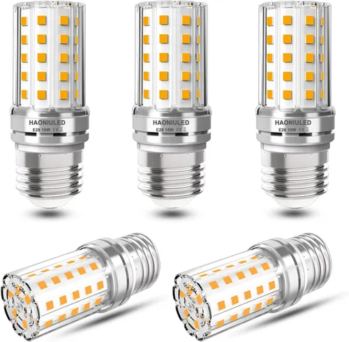 Miniatura 9 de Bombilla LED E26 equivalente a 100 W, 4000 K blanco natural, 1000 lúmenes, bombillas LED no regulables de 10 W, bombillas LED para ventilador