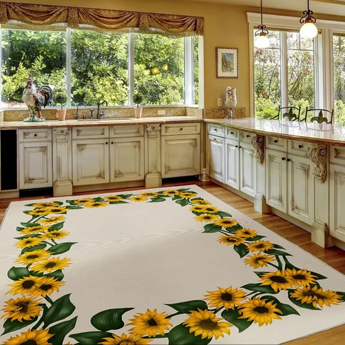 Miniatura 2 de Dalyn Rugs Kendall KE17 - Alfombra beige de 3 x 5 pies, fácil de limpiar, lavable a máquina, no se desprende, para dormitorio, sala de estar