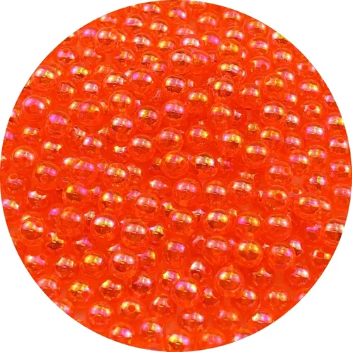 Miniatura 47 de 2000 cuentas redondas acrílicas de 0.157 pulgadas (0.157 in), cuentas espaciadoras de colores AB con agujero para bricolaje, pulseras, collares