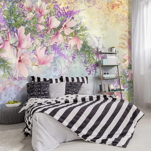 Miniatura 19 de Papel tapiz de tela con diseño de paisajes forestales verdes, bosques, árboles, sala de estar, dormitorio, baño, selva, mural de pared - 91 x 65