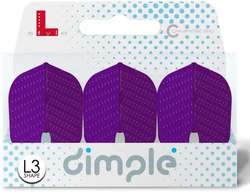Miniatura 10 de L-style L3 Shape (Small Standard) Dart Flights - PRO Dimple