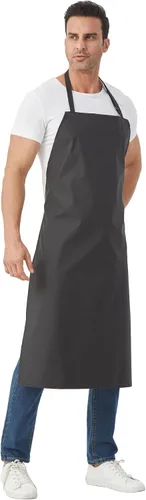 Miniatura 2 de Nanxson Delantal impermeable ajustable para lavavajillas para mujeres y hombres, delantal de trabajo de goma ligero para laboratorio, carnicero