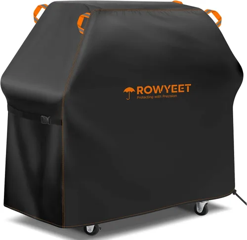 Cubierta de parrilla para parrilla al aire libre, ajuste universal Oxford impermeable para exteriores, cubierta de gas anti-UV con dobladillo