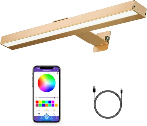 Miniatura 15 de MIOBLUE Luces Inalámbricas para Cuadros con Control Remoto, Luz para Pinturas Recargable Completamente de Metal, Lámpara de Exhibición de 16
