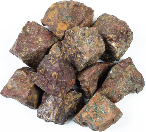 Miniatura 38 de Crocon Piedra Natural Áspera de Jade Verde de 2 Libras a Granel, Piedra Preciosa Cruda Natural para Tamboreado, Cabujones, Pulido, Minería