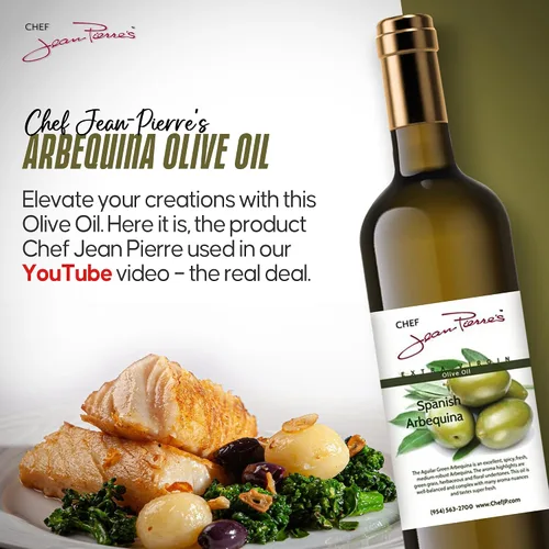 Miniatura 8 de Chef Jean Pierre's - Aceite de oliva arbequina extra virgen prensado en frío, botella de vidrio de 12.5 onzas, infusión natural con sabores dulces