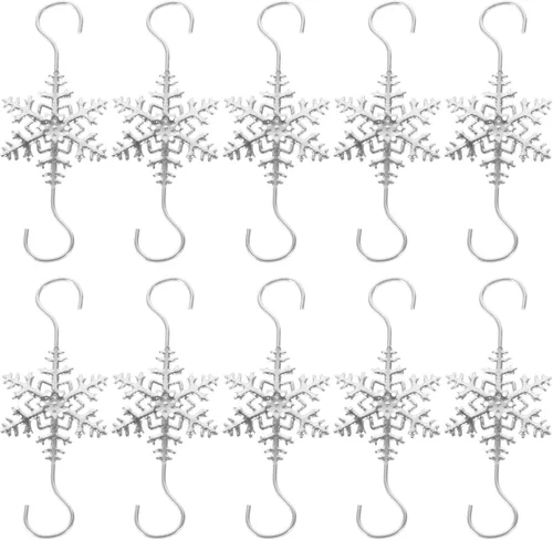 HOMSFOU Ganchos de Navidad para decoración de Navidad, gancho para mantel de casa, gancho de fijación para calcetines de Navidad, soporte para