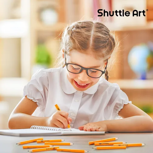 Miniatura 7 de Shuttle Art Paquete de 900 lápices de golf HB #2, mini lápices de madera de 3.5 pulgadas a granel, lápiz pequeño preafilado para niños profesores