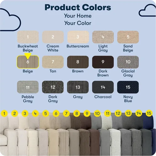 Miniatura 4 de Serta Palisades Sofás Tapizados para Sala, Sofá de Diseño Moderno, Tela, Beige
