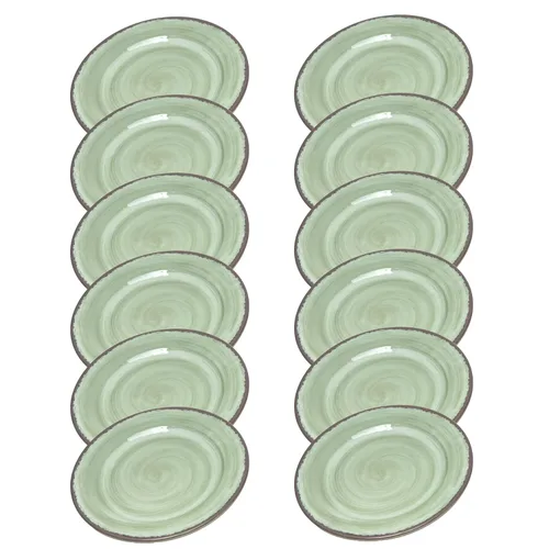 Miniatura 2 de Carlisle FoodService Products Mingle - Plato de plástico reutilizable para aperitivos con estilo de cerámica para el hogar y restaurante, melamina