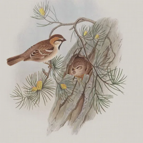 Miniatura 11 de Canguros australianos John Gould Counted Patrón de punto de cruz