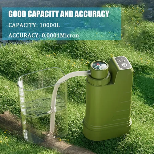 Miniatura 7 de Filtro de agua eléctrico portátil, purificador de agua portátil, purificador de agua de supervivencia, filtro de agua de supervivencia, eliminación