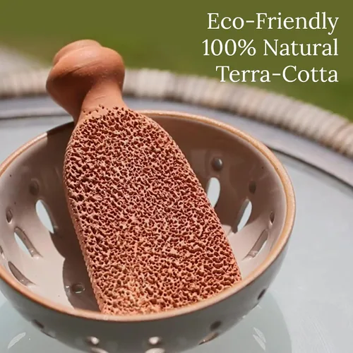 Miniatura 6 de Raspador para pies terracota doble cara