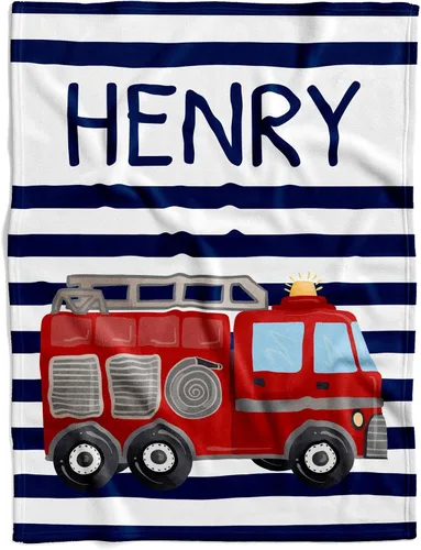 Miniatura 10 de Manta personalizada de camión de bomberos para bebé, manta de forro polar, manta de hitos para bebé, manta mensual de hitos para bebé, manta de Hito