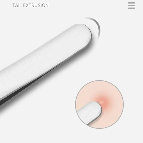 Miniatura 6 de Pinzas para eliminar espinillas de acné, con caja, de acero inoxidable, extractor de puntos negros, para salón de belleza y hogar plateado