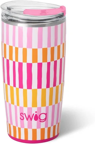 Miniatura 43 de Swig Life - Vaso aislante de 22 onzas, vaso de viaje para café con tapa, taza de café para viaje compatible con portavasos, de acero inoxidable