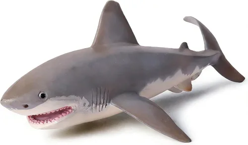 Miniatura 17 de SmilerSmile Juguetes educativos de animales marinos sólidos, simulación de tiburón oceánico, criatura marina, juguete para niños pequeños