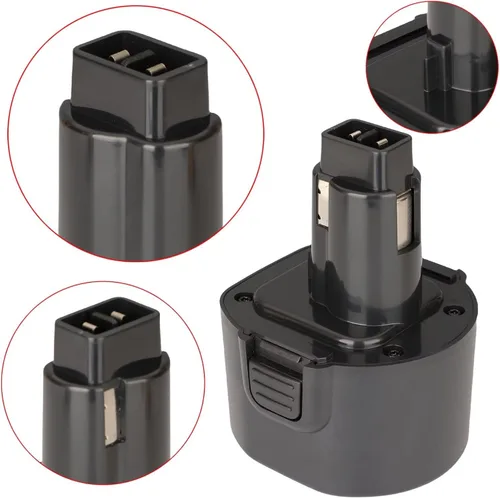 Miniatura 5 de 2 paquetes de 1.5Ah compatibles con batería Dewalt 9.6V NiCad repuesto negro y Decker (etiqueta de capacidad real) DW9062 DW9061 PS120 CD231 DE9036
