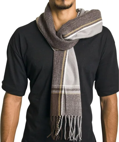 Miniatura 84 de Alpine Swiss Bufanda a cuadros para hombre, ultra suave, chal de invierno, cálido, ligero, para clima frío