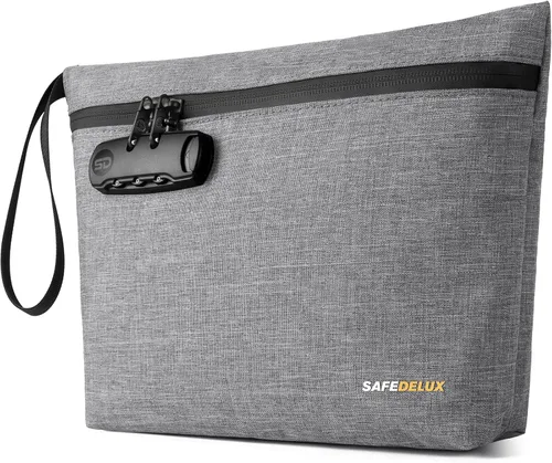 Bolsa a prueba de olores, bolsa a prueba de olores con cerradura de combinación, contenedor duradero a prueba de olores con forro de carbono, bolsa