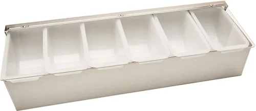 Miniatura 3 de Winco Soporte para condimentos, 4 compartimentos, base de plástico negro