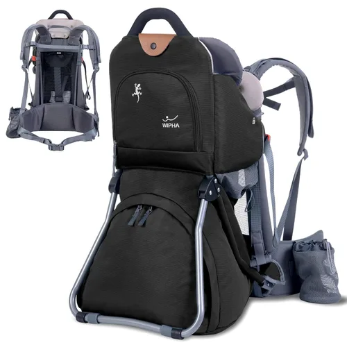 Miniatura 12 de WIPHA Mochila de Senderismo para Bebé, Mochila de Hombro Ligera para Niños Pequeños con Protección Solar, Mochila de Silla para Niños de 6 Meses a 2
