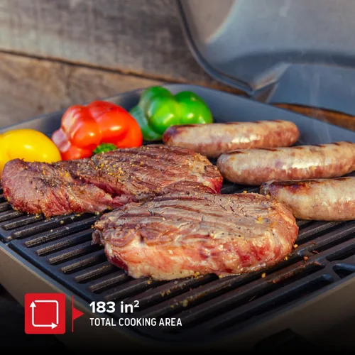 Miniatura 4 de Nexgrill Parrilla de gas propano portátil de 1 quemador con tapa, encendido piezoeléctrico, 10,000 BTU, 183 pulgadas cuadradas, parrilla de mesa