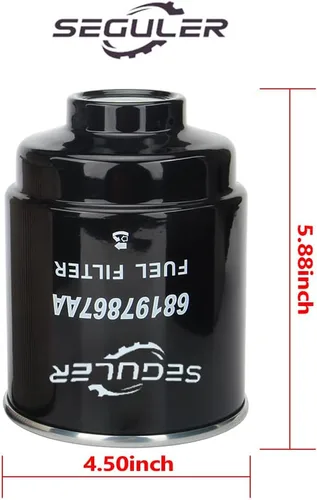 Miniatura 3 de Kit de filtro diésel de 6.7 L - 68197867AA 68157291AA Filtro de combustible 5083285AA Aceite 53034051AB Filtro de aire Compatible con motores diésel