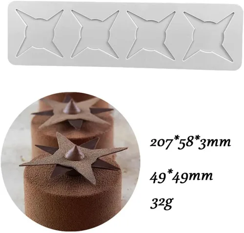 Miniatura 4 de Molde de encaje de hojas huecas 3D para fondant, molde de múltiples hojas y flores para dulces, chocolate, azúcar, decoración de pasteles, parte