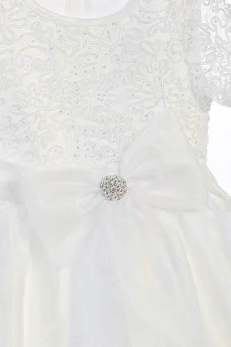 Miniatura 5 de SWEA Pea Lilli - Vestidos de Primera Comunión con manga corta para niñas de 6 a 12 años y vestido de muñeca
